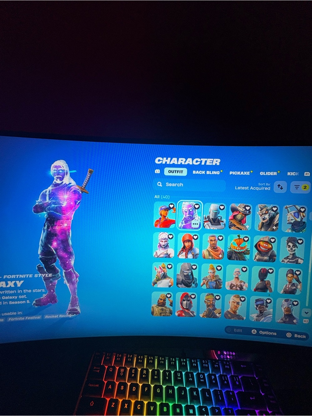 Fortnite Galaxy Character Outfit - Purple Galaxy Skin